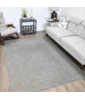 Amer Quartz Desoto Silver Hand-Knotted Wool Blend Area Rug 8'x10'