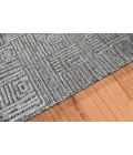 Amer Quartz Desoto Smoke Hand-Knotted Wool Blend Area Rug 9'x12'