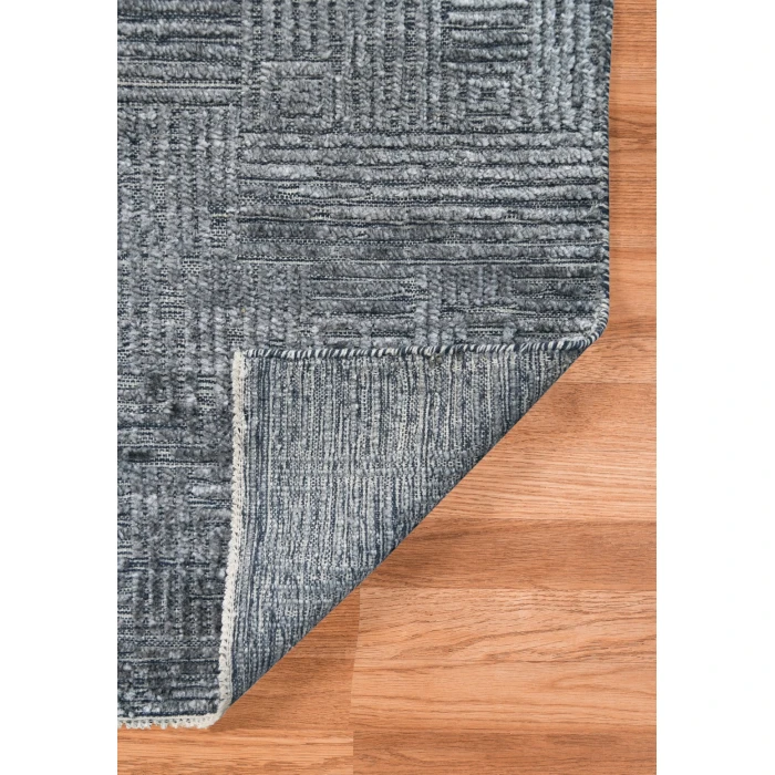 Amer Quartz Desoto Indigo Hand-Knotted Wool Blend Area Rug 9'x12'
