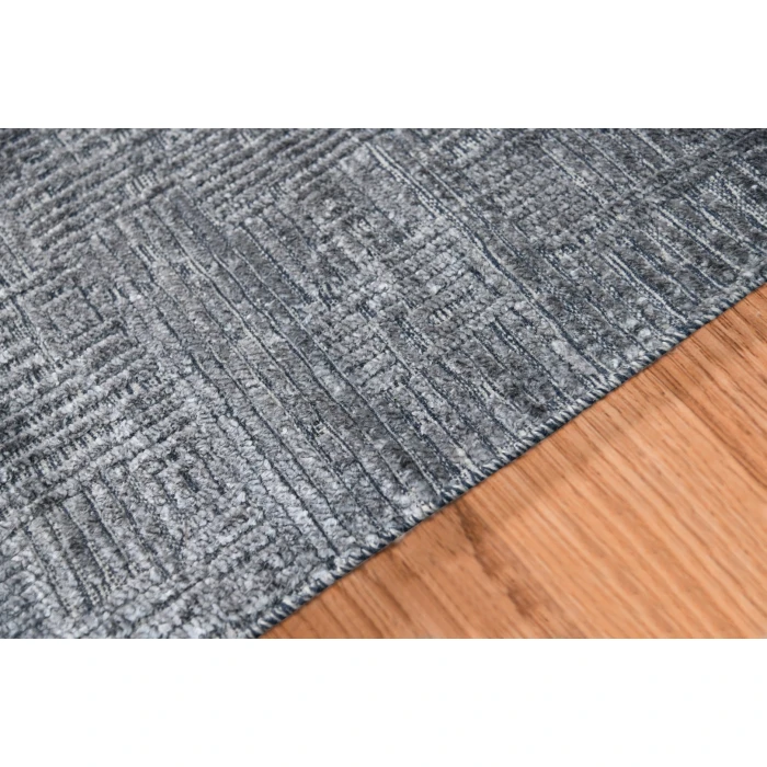 Amer Quartz Desoto Indigo Hand-Knotted Wool Blend Area Rug 9'x12'