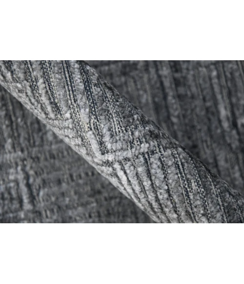 Amer Quartz Desoto Indigo Hand-Knotted Wool Blend Area Rug 9'x12'