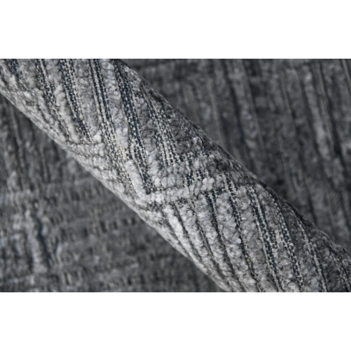 Amer Quartz Desoto Indigo Hand-Knotted Wool Blend Area Rug 9'x12'