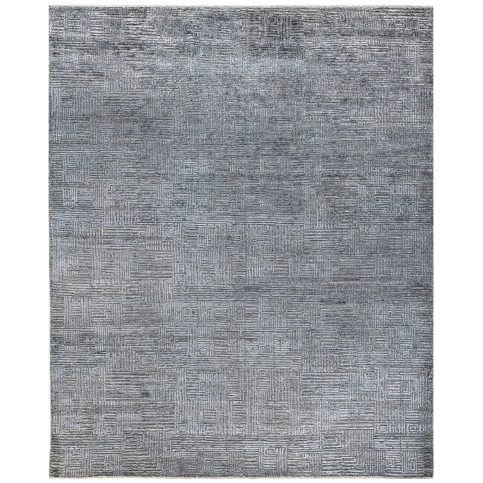 Amer Quartz Desoto Indigo Hand-Knotted Wool Blend Area Rug 9'x12'