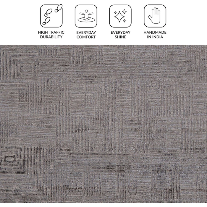 Amer Quartz Charcoal QUA-6 9ft. x 12ft. Rect. Rug