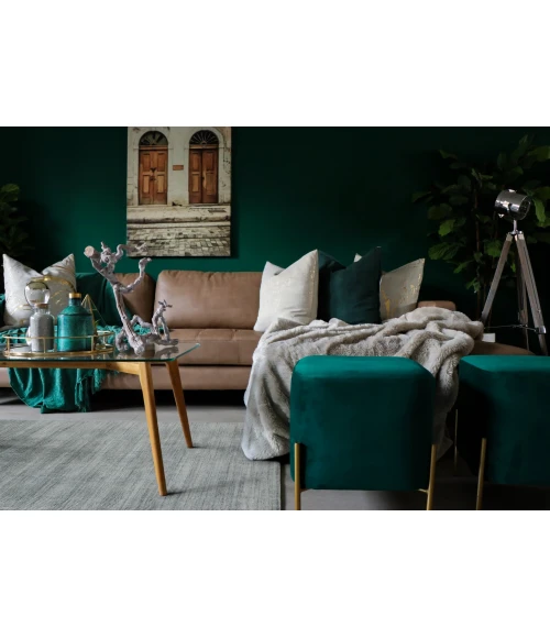 Amer Raffia Kinston Silver Hand-woven Wool Blend Area Rug 2'x3'