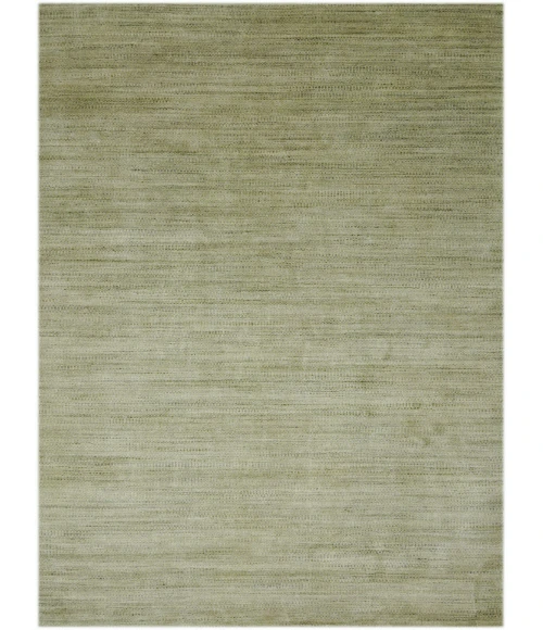 Amer Raffia Kinston Green Hand-woven Wool Blend Area Rug 5'x8'