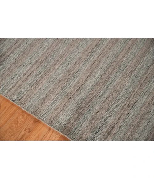 Amer Raffia Kinston Dark Gray Hand-woven Wool Blend Area Rug 2'x3'