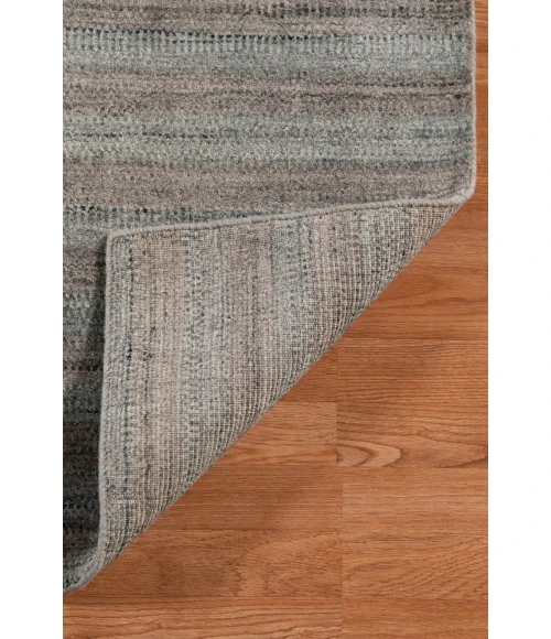 Amer Raffia Kinston Dark Gray Hand-woven Wool Blend Area Rug 2'x3'