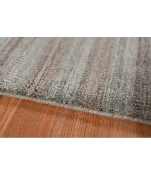 Amer Raffia Kinston Dark Gray Hand-woven Wool Blend Area Rug 2'x3'