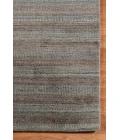 Amer Raffia Kinston Dark Gray Hand-woven Wool Blend Area Rug 2'x3'