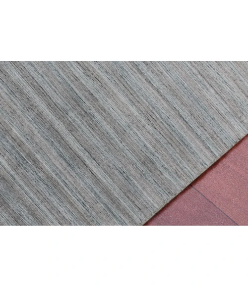 Amer Raffia Kinston Gray/Blue Hand-woven Wool Blend Area Rug 2'x3'