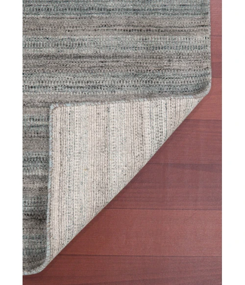 Amer Raffia Kinston Gray/Blue Hand-woven Wool Blend Area Rug 2'x3'