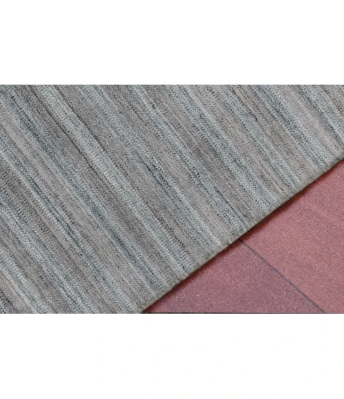 Amer Raffia Kinston Gray/Blue Hand-woven Wool Blend Area Rug 2'x3'