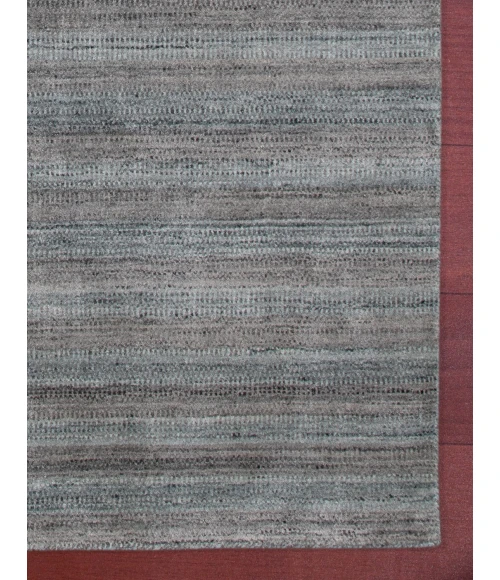 Amer Raffia Kinston Gray/Blue Hand-woven Wool Blend Area Rug 2'x3'