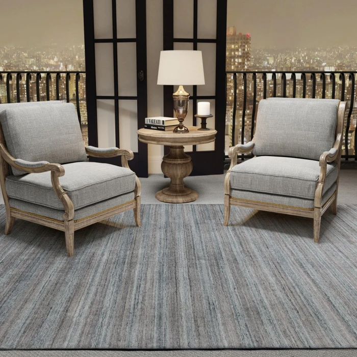 Amer Raffia Grayish Blue RAF-7 3ft. x 5ft. Rect. Rug