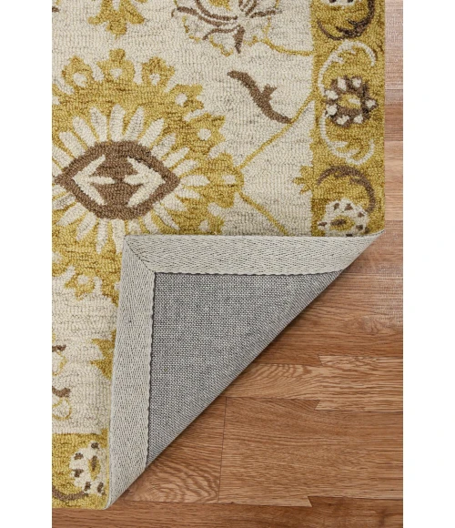 Amer Romania Newburg Gold Hand-Hooked Wool Area Rug 2'x3'