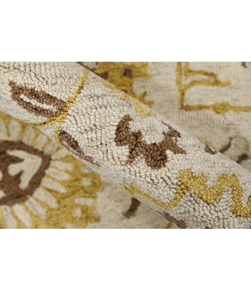 Amer Romania Newburg Gold Hand-Hooked Wool Area Rug 2'x3'