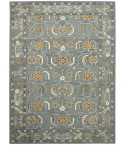 Amer Romania ROM-5 Pecos Gray/Orange Rug 8 ft. X 10 ft. Rectangle