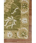 Amer Romania Newburg Olive Green Hand-Hooked Wool Area Rug 9'x13'