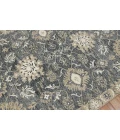 Amer Romania Newburg Gray Hand-Hooked Wool Area Rug 8'x10'