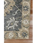 Amer Romania Newburg Gray Hand-Hooked Wool Area Rug 8'x10'