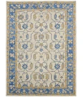 Amer Romania Pecos Blue Hand-Hooked Wool Area Rug 5'x8'
