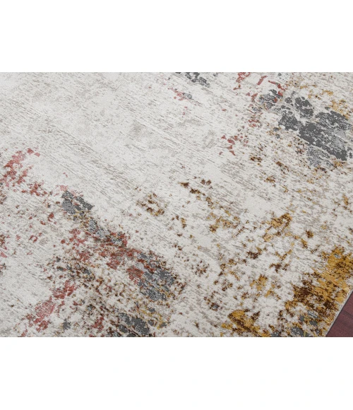 Amer Savannah Cherene Red Polyester Blend Area Rug 2'x3'