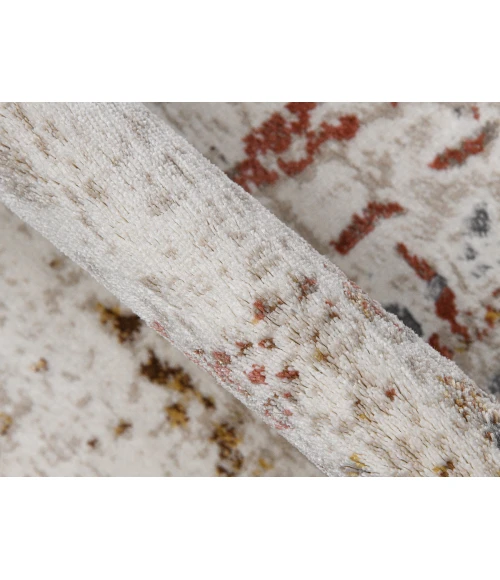 Amer Savannah Cherene Red Polyester Blend Area Rug 2'x3'