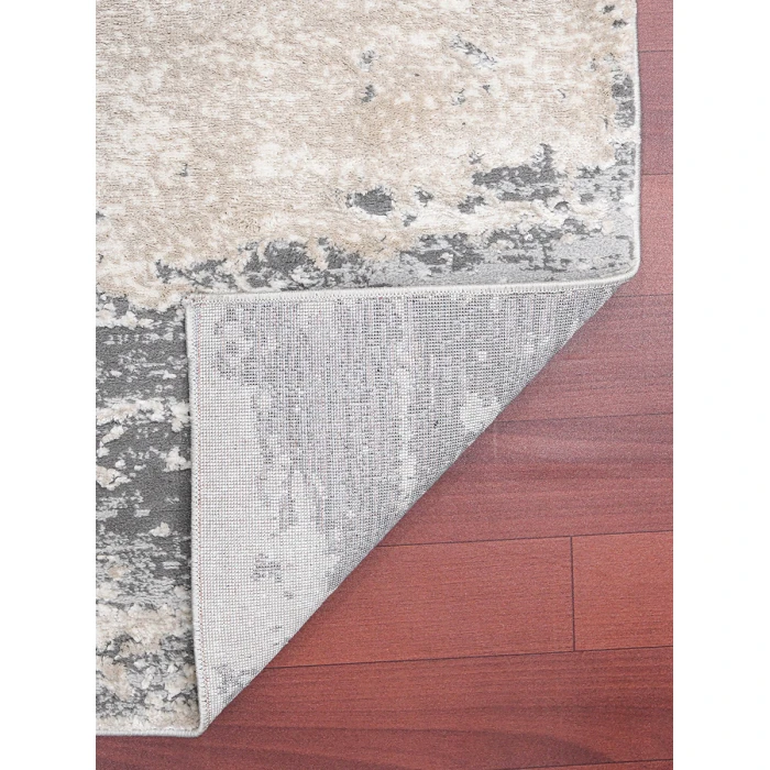Amer Savannah Erica Gray/Blue Polyester Blend Area Rug 2'x3'