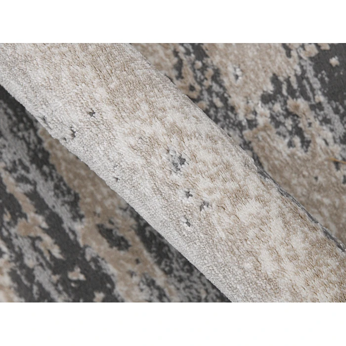 Amer Savannah Erica Gray/Blue Polyester Blend Area Rug 2'x3'