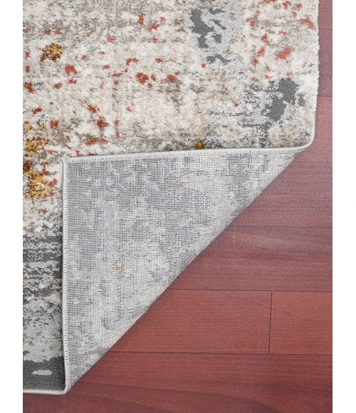 Amer Savannah Gracielle Ivory/Gray Polyester Blend Area Rug 5'3"x7'9"