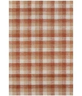 Amer Tartan Cartwell Orange Plaid Hand-Tufted Wool Area Rug 3'6"x5'6"