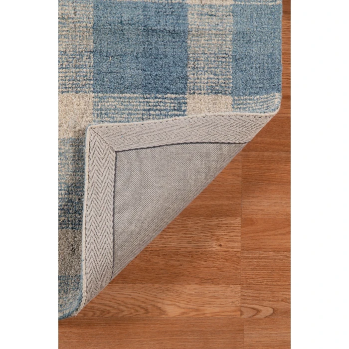 Amer Tartan Cartwell Blue Plaid Hand-Tufted Wool Area Rug 3'6"x5'6"