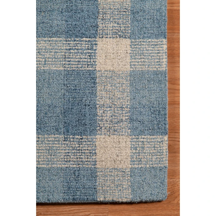 Amer Tartan Cartwell Blue Plaid Hand-Tufted Wool Area Rug 3'6"x5'6"