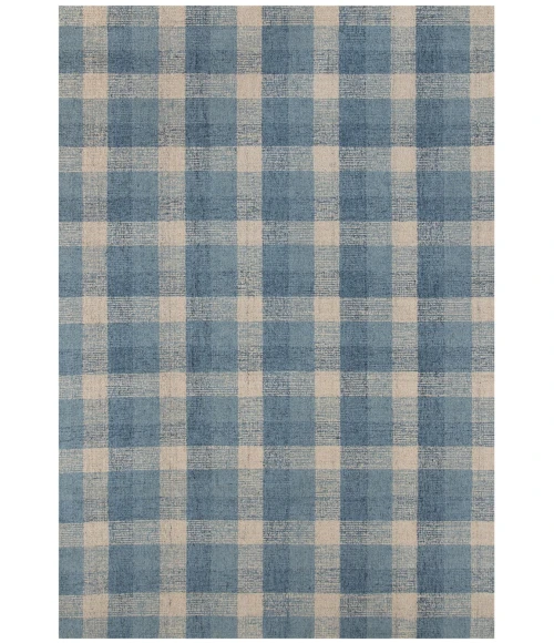 Amer Tartan Cartwell Blue Plaid Hand-Tufted Wool Area Rug 8'x10'