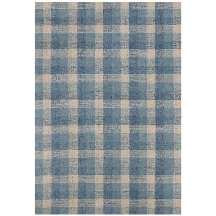 Amer Tartan Cartwell Blue Plaid Hand-Tufted Wool Area Rug 3'6"x5'6"