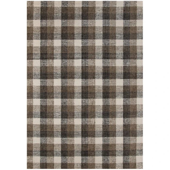 Amer Tartan Cartwell Khaki Plaid Hand-Tufted Wool Area Rug 8'x10'
