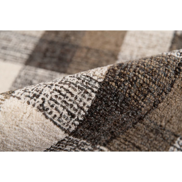 Amer Tartan Cartwell Khaki Plaid Hand-Tufted Wool Area Rug 8'x10'