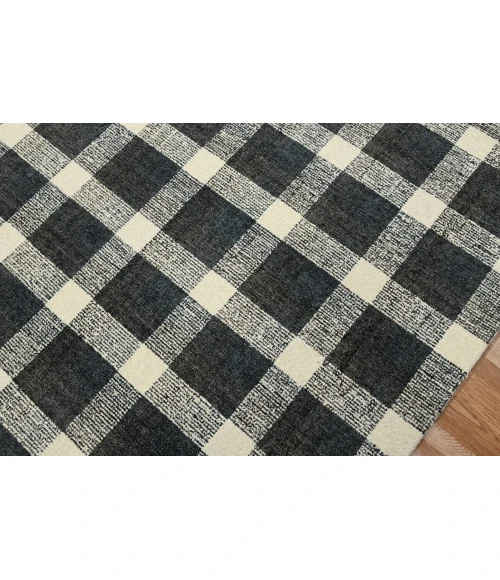 Amer Tartan Cartwell Charcoal Plaid Hand-Tufted Wool Area Rug 8'x10'
