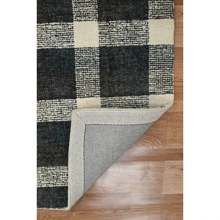 Amer Tartan Cartwell Charcoal Plaid Hand-Tufted Wool Area Rug 2'x3'