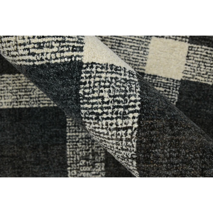 Amer Tartan Cartwell Charcoal Plaid Hand-Tufted Wool Area Rug 2'x3'