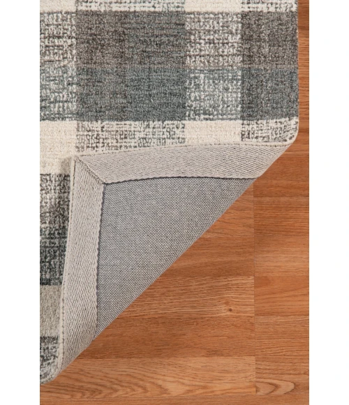 Amer Tartan Cartwell Dark Gray Plaid Hand-Tufted Wool Area Rug 3'6"x5'6"