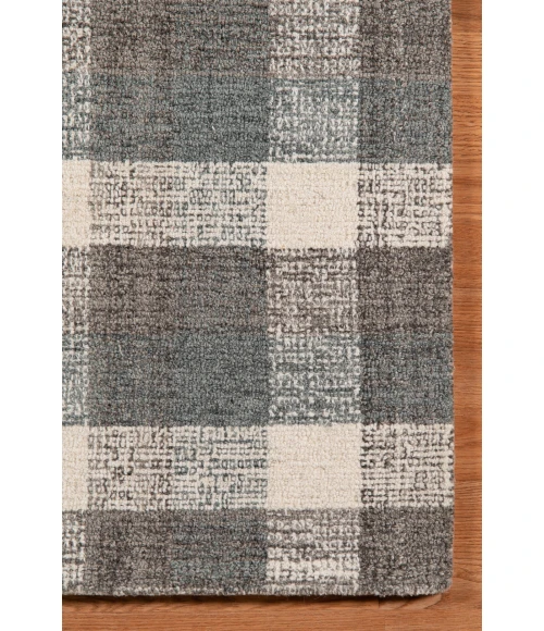 Amer Tartan Cartwell Dark Gray Plaid Hand-Tufted Wool Area Rug 3'6"x5'6"