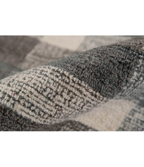 Amer Tartan Cartwell Dark Gray Plaid Hand-Tufted Wool Area Rug 3'6"x5'6"