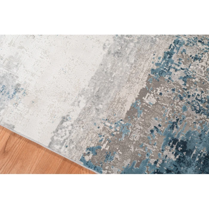 Amer Venice Dacono Gray Abstract Area Rug 9'6"x13'6"
