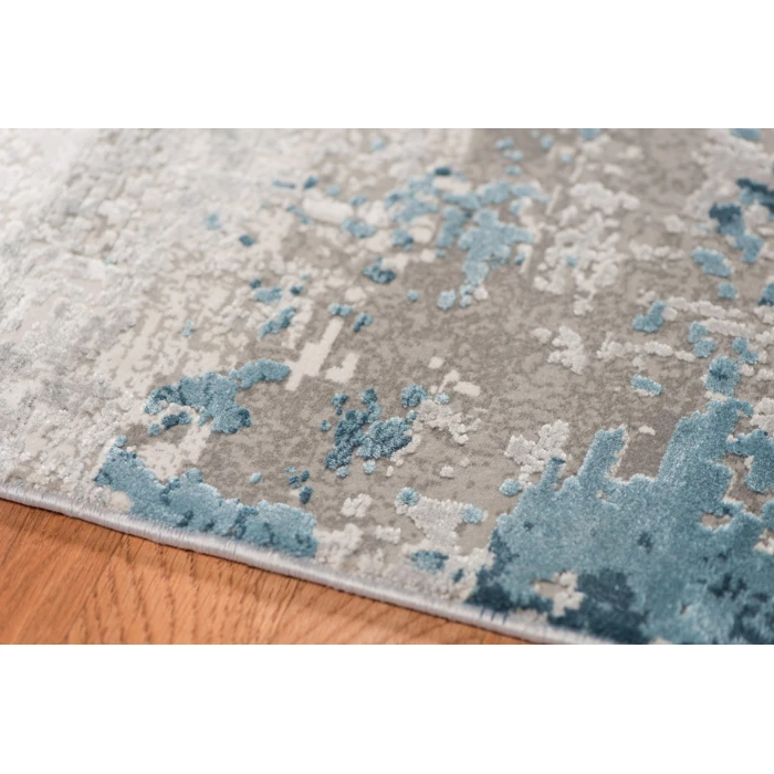Amer Venice Dacono Gray Abstract Area Rug 9'6"x13'6"