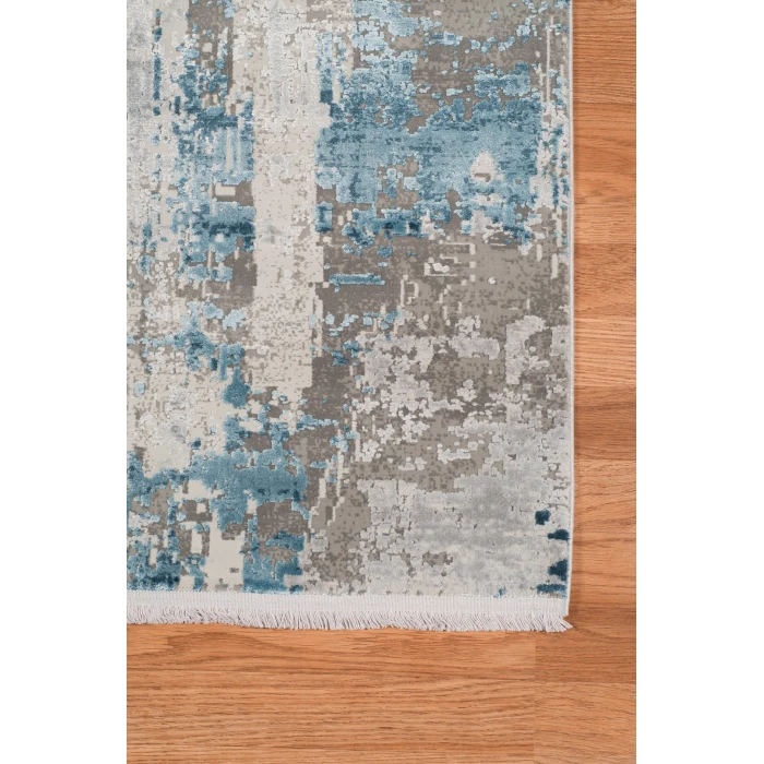 Amer Venice Dacono Gray Abstract Area Rug 9'6"x13'6"
