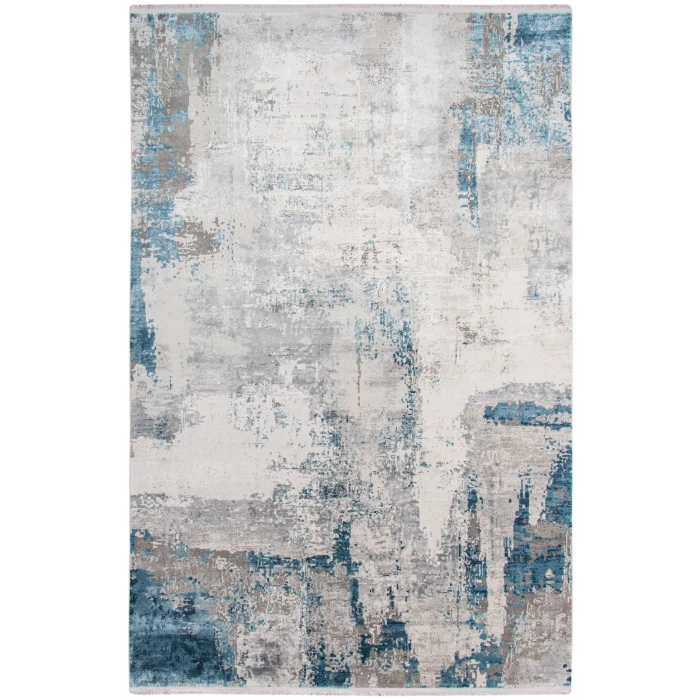 Amer Venice Dacono Gray Abstract Area Rug 9'6"x13'6"