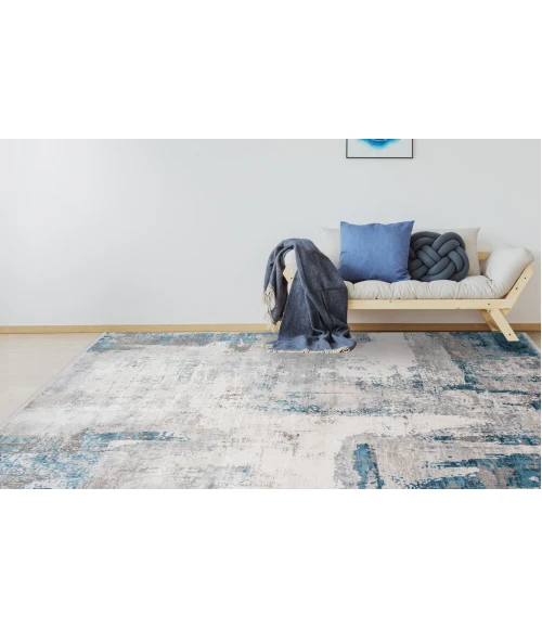 Amer Venice Dacono Gray Abstract Area Rug 8'3"x11'6"