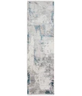Amer Venice Dacono Gray Abstract Runner Rug 3'x9'10"
